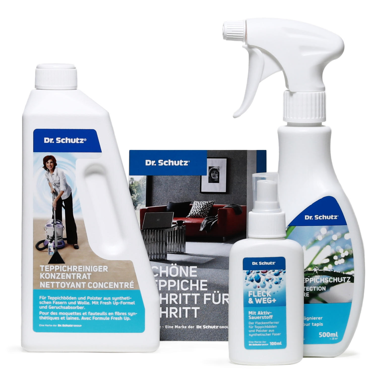 Teppichreinigungsset-Dr-Schutz-ausgepackt Dr. Schutz Teppichboden Reinigungsset